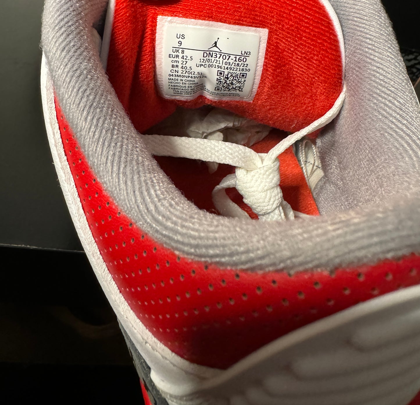 Air Jordan 3 Retro 'Fire Red' 2022